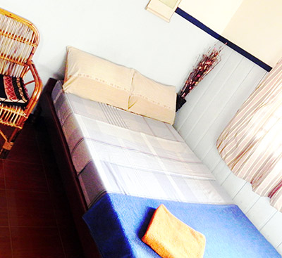 Large twin Room at Two Dragons Guesthouse, Siem Reap, nr Angkor Wat, Cambodia
